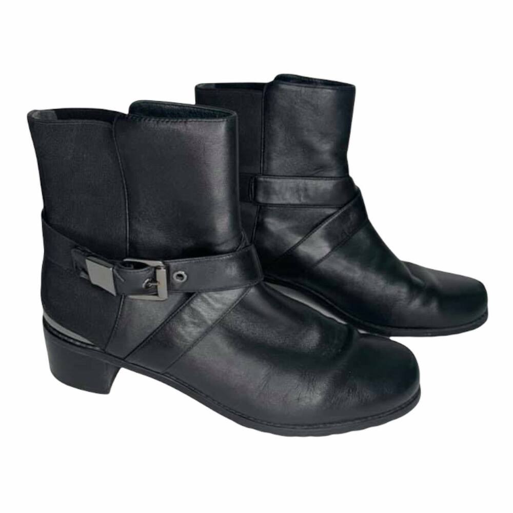 Stuart Weitzman Manlow Buckled Ankle‎ Bootie - Picture 2 of 9